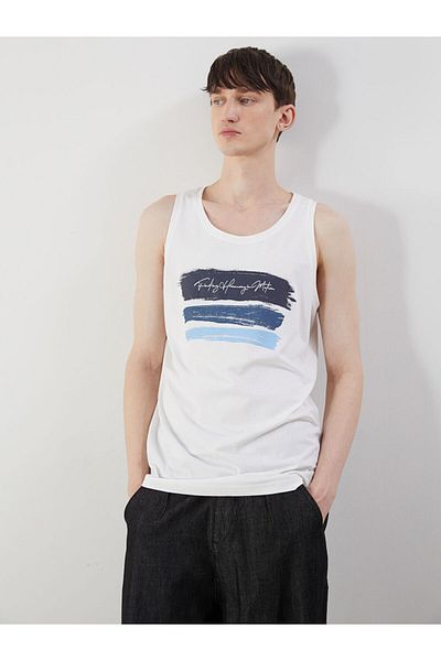 LC Waikiki New Season Crew Neck Printed Men's Sleeveless T-Shirt - S5Fd98Z8
