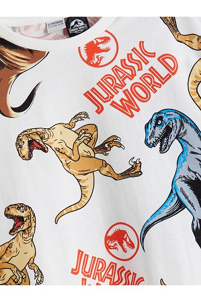 LC Waikiki New Season Crew Neck Jurassic World Printed Men's T-Shirt - S5Ip01Z4
