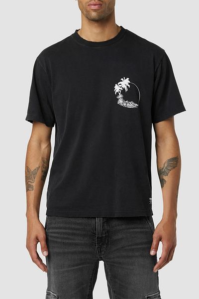 Hudson Vintage T-shirt - - Black, Xl