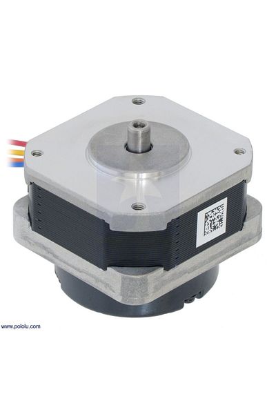 Sanyo Pancake Stepper Motor with Encoder: Bipolar, 200 Steps/Rev, 42×31.5mm, 5.4V, 1 A/Phase, 4000 CPR