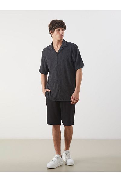 LC Waikiki Regular Fit Short Sleeve Dobby Men's Shirt