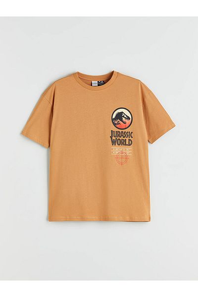 LC Waikiki New Season Crew Neck Jurassic World Printed Men's T-Shirt - S5Ip03Z4