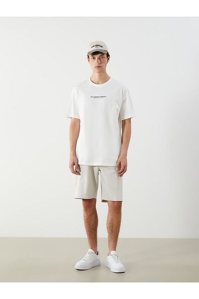 LC Waikiki Crew Neck Printed Combed Cotton Men's T-Shirt