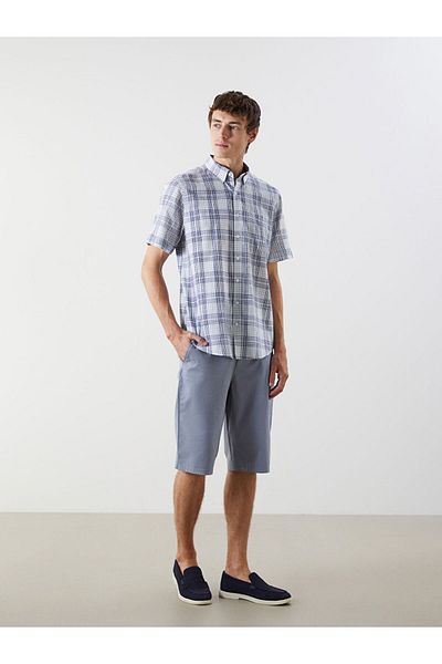 LC Waikiki Gray Standard Fit Gabardine Men's Shorts