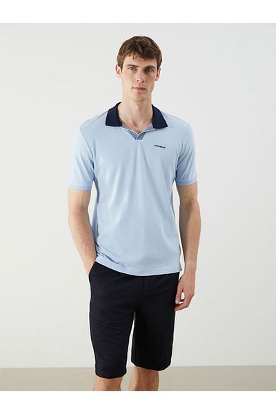 LC Waikiki Νέα σεζόν Polo Neck Pique Ανδρικό Tisort - S5Q479Z8