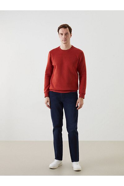 LC Waikiki Crew Neck Long Sleeve Men's Thick Sweatshirt