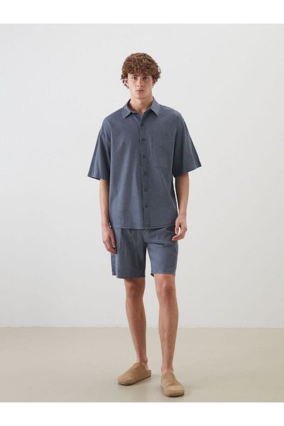 LC Waikiki New Season Comfortable Fit Short Sleeve Men's Jean Shirt - S5K879Z8