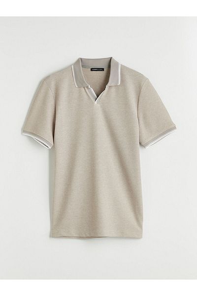 LC Waikiki Polo Neck Patterned Men's T-Shirt