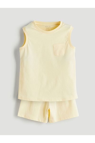 LC Waikiki Sari Basic Baby Boy Undershirt and Shorts 2-Pack
