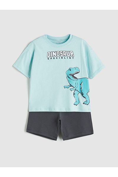 LC Waikiki Printed Boys' T-Shirt and Shorts 2-Pack