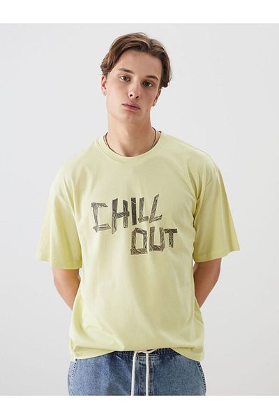 LC Waikiki Crew Neck Printed Combed Cotton Men's T-Shirt