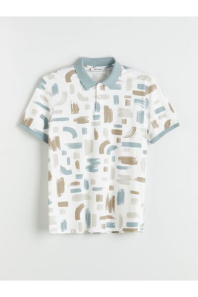 LC Waikiki Polo Neck Patterned Pique Men's T-Shirt