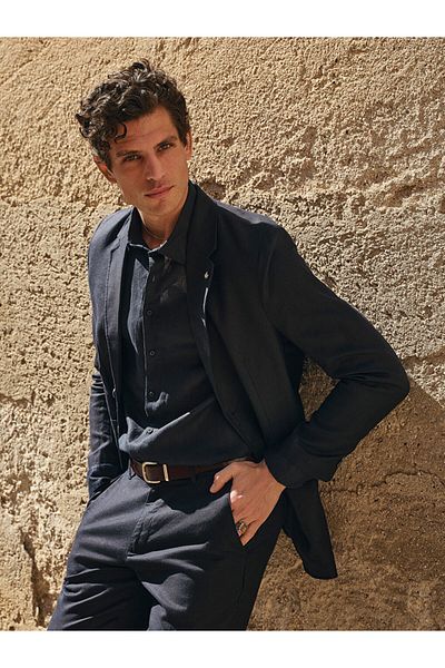 LC Waikiki Slim Fit Linen Look Men's Blazer Jacket
