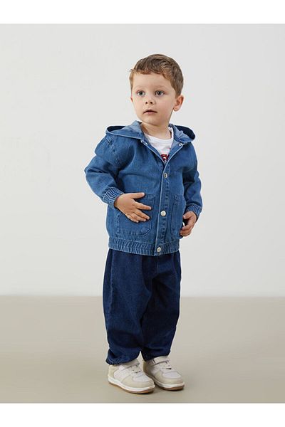 LC Waikiki Hooded Baby Boy Jean Jacket
