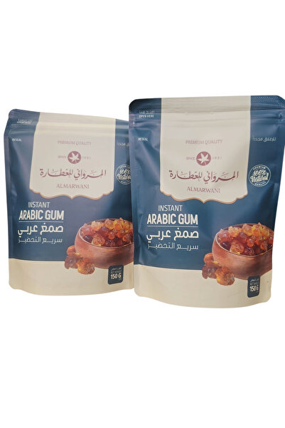 ALMARWANI صمغ عربي مسحوق 150 جرام قطعتين