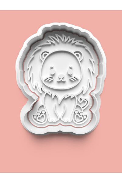 AKTASTORE قالب بسكويت الأسد الصغير وقالب عجينة السكر