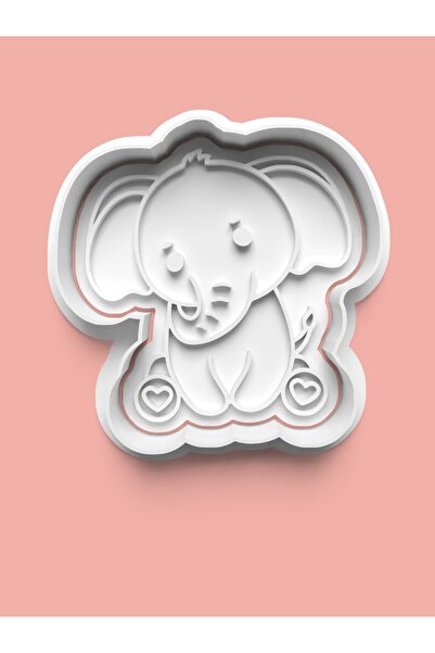 AKTASTORE قالب بسكويت الفيل الصغير وقالب عجينة السكر