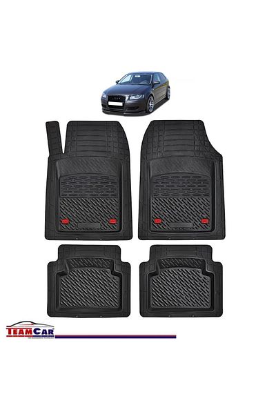 TEAMCAR ® Car Mats Tray Type Compatible Audi A3 8P Hatchback 3 Doors (2003–2013)