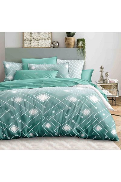 CHIRASO Finet CHIRASO 6-Piece Bedding Set, Double Bed, Print, Light Green