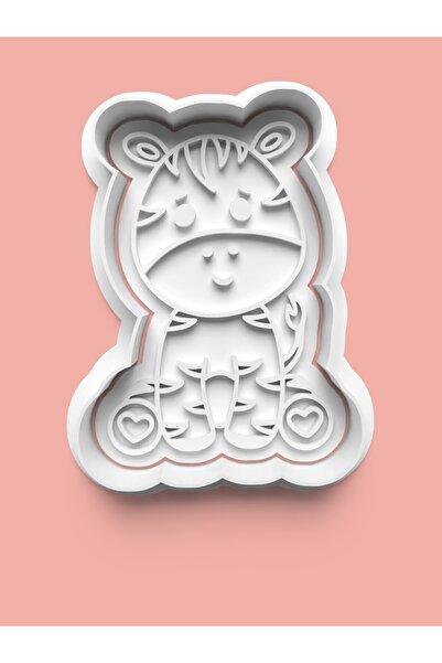 AKTASTORE Baby Zebra Cookie Mold and Sugar Dough Mold 0616-7