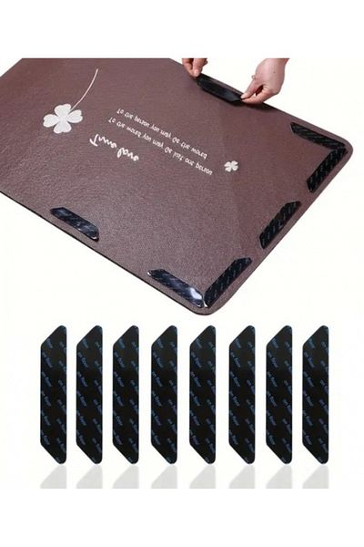 SyaMAG Set 8 buc autocolant antiderapant pentru fixarea covoarelor sau obiectelor de mobilier
