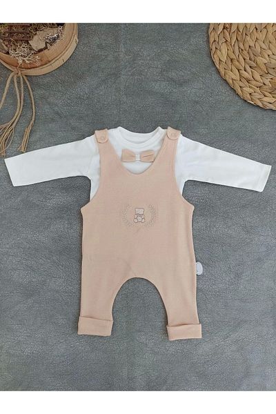 ALFA AKSESUAR 03 3-6 6-9 9-12 Months Toy Goldhead 5-piece Girl Boy Baby Set Wheat