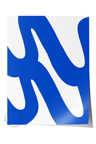 Postifull Frameless Wall Poster, Text, Minimalist, Flat Illustration, Blue, White Color Poster, Choose Summer 2025