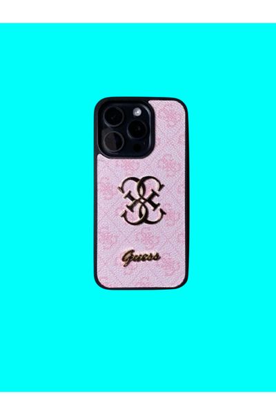 Guess Phone case compatible with iPhone 15 Pro, Guess, pink