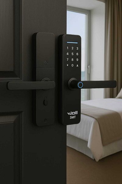 New Trend Smart fingerprint lock wooden door