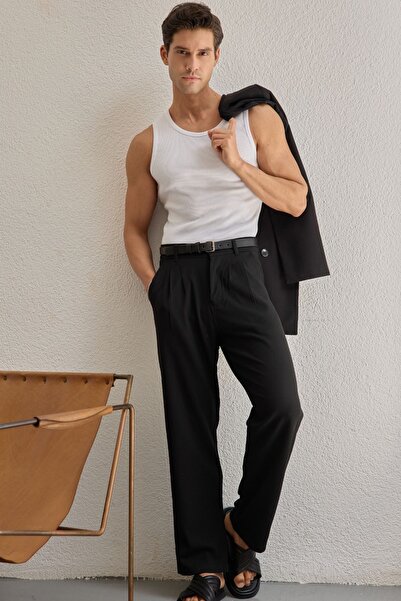 Livio Ferri Durry Erkek Çift Pileli Baggy Pantolon