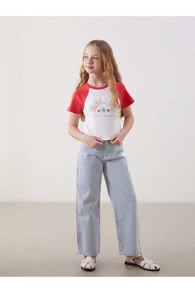 LC Waikiki Girl's Cotton Slim Fit