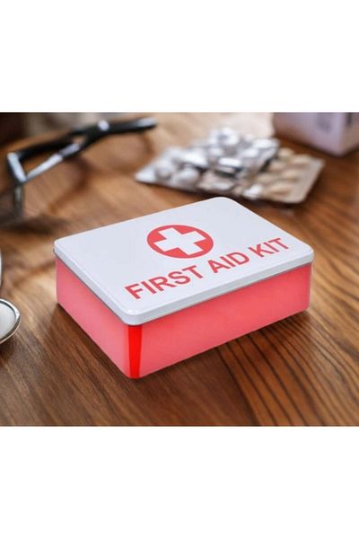 SyaMAG Metal Box for Medication, 20x13x5 cm