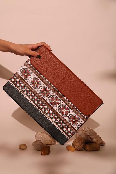 Other Laptop Sleeve - Sadu Pattern Green