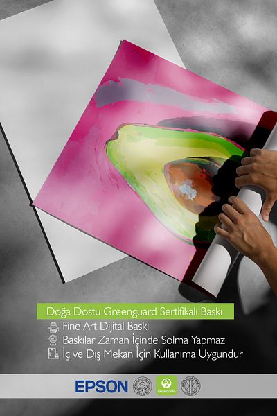 Postifull Frameless Wall Poster, Avocado, Illustration, Pop Art, Pink, Green Color Poster, 2025 Summer Selection