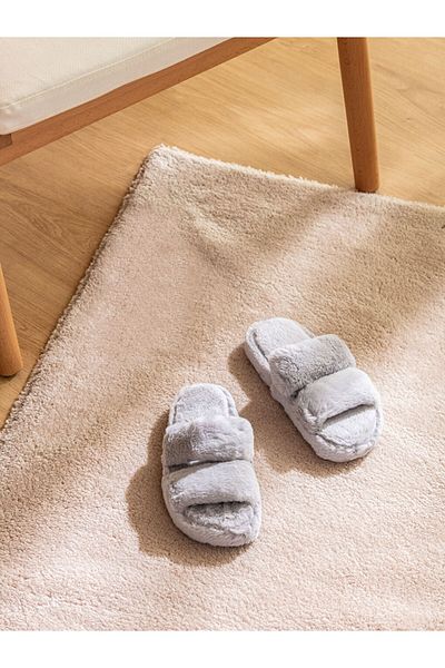 LC Waikiki Double Striped Women's Plush House Slippers