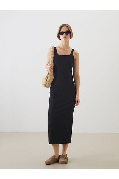 LC Waikiki Xside Black U Neck Bodycon Dress