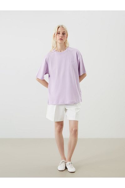 LC Waikiki Crew Neck Embroidered Oversize Women's T-Shirt