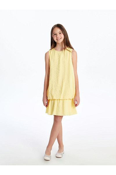 LC Waikiki Crew Neck Girl's Dress