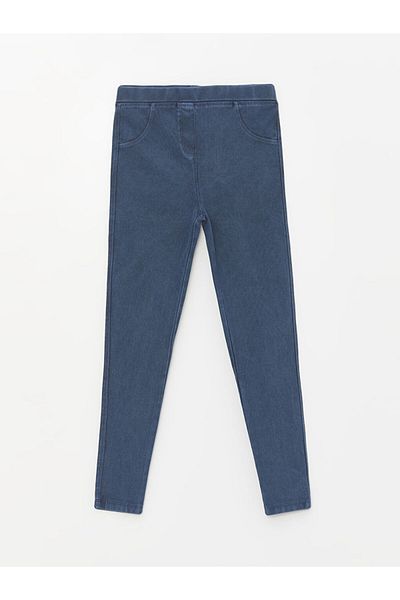 LC Waikiki Basic Girl's Tights Pants with Elastic Waist