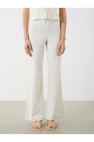 LC Waikiki New Season Women's Elastic Waist Trousers - S5Pu26Z8