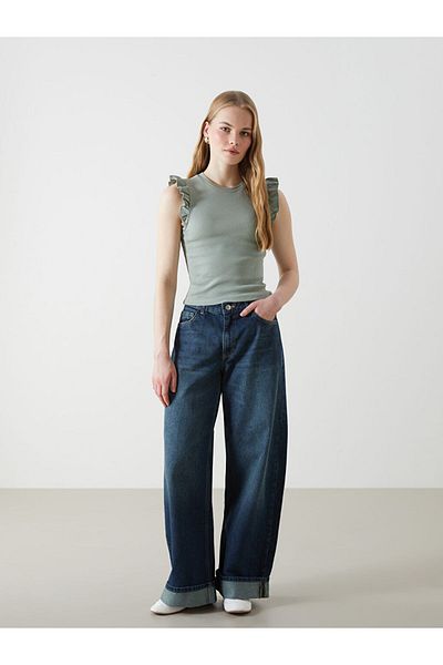 LC Waikiki Crew Neck Textured Women's Athlete