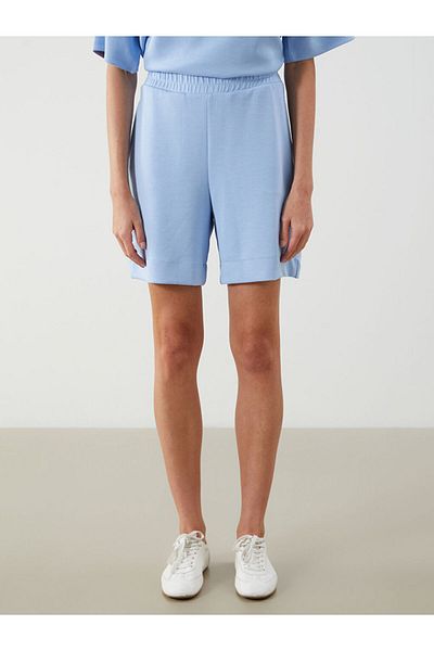 LC Waikiki Lilac Elastic Waist Women's Shorts