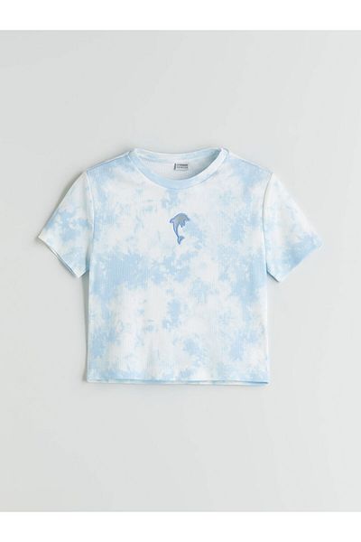 LC Waikiki New Season Crew Neck Girls Crop T-Shirt - S5Ms14Z4