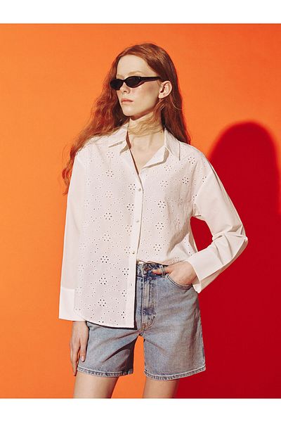 LC Waikiki Lcw Openwork Women's Shirt Fast Fashion