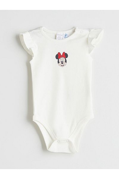 LC Waikiki Lcw Printed Baby Girl Snap Closure Bodysuit and Leggings 2-Piece Fast Fashion