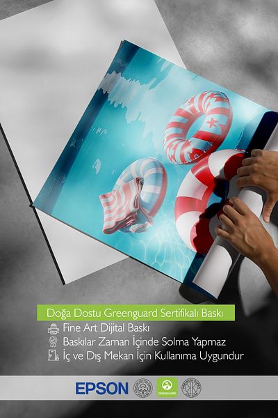 Postifull Frameless Wall Poster, Sea Ring, Photo, Red Color Poster, 2025 Summer Selection, No:109646