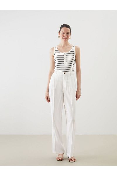 LC Waikiki U Collar Striped Women's Tank Top
