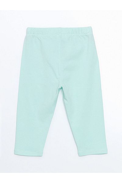 LC Waikiki Girls' Leggings with Elastic Waist and Heart Print