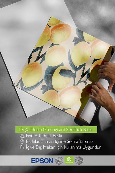 Postifull Frameless Wall Poster, Lemons, Leaves, Botany, Illustration, Yellow, Green Color Poster, 2025
