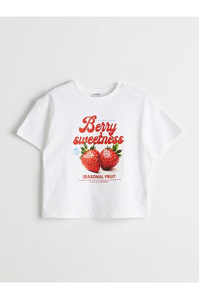 LC Waikiki Νέα σεζόν Crew Neck Girl's Tisort - S5PT80Z4